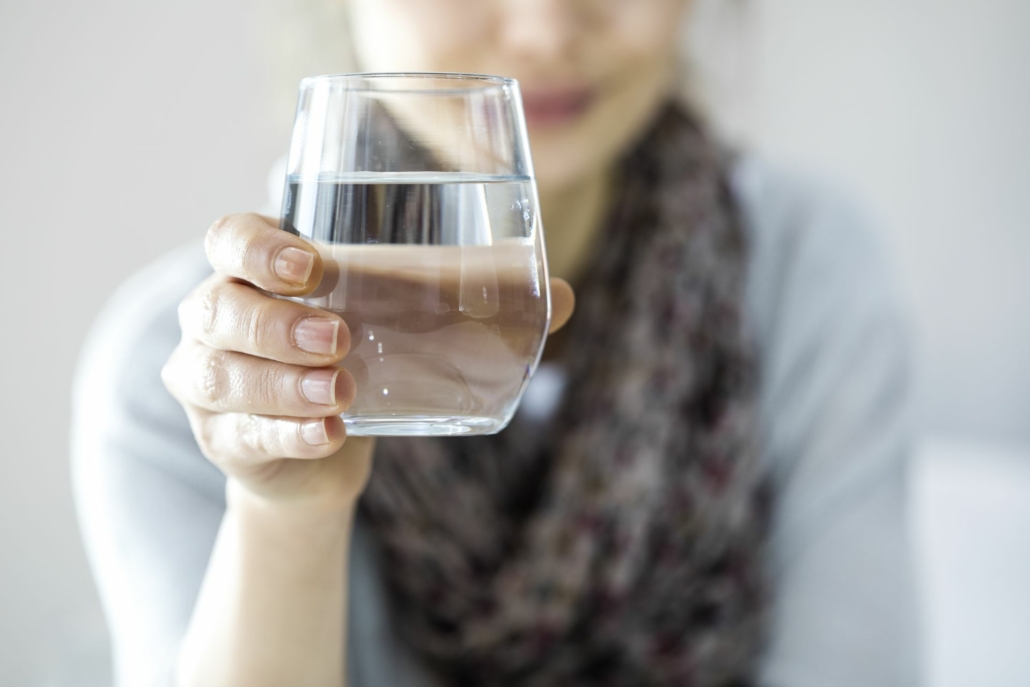Young,Woman,Drinking,Water